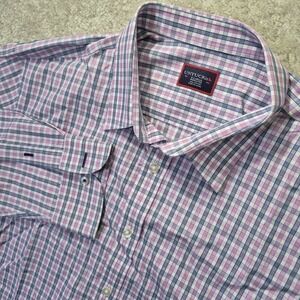 UNTUCKit Dolcetto Wrinkle Free Shirt Mens XL Pink Plaid Button Up Preppy Career